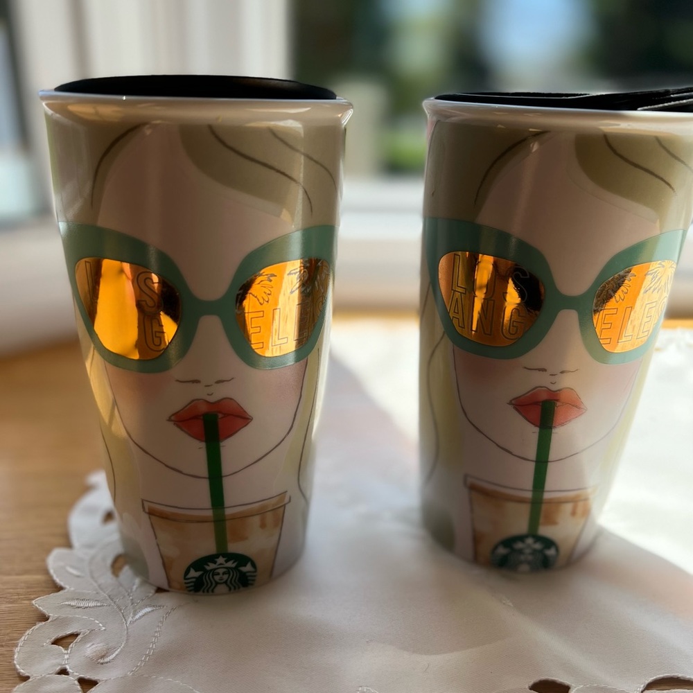 Starbucks Los Angeles travel mugs!